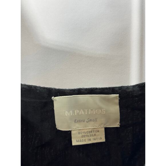 M. PATMOS Women's Black Louise Square-Neck Volume Sleeve Midi Dress SZ XS - Picture 8 of 9